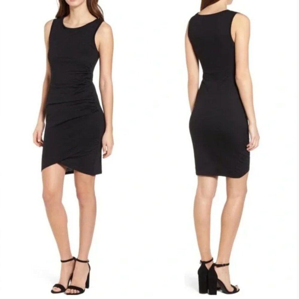 Leith Black Sleeveless Mini Dress